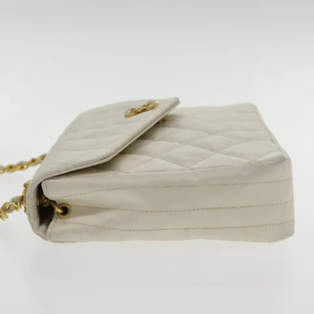 Chanel Vintage Pre-owned Satin chanel-bags White Dames