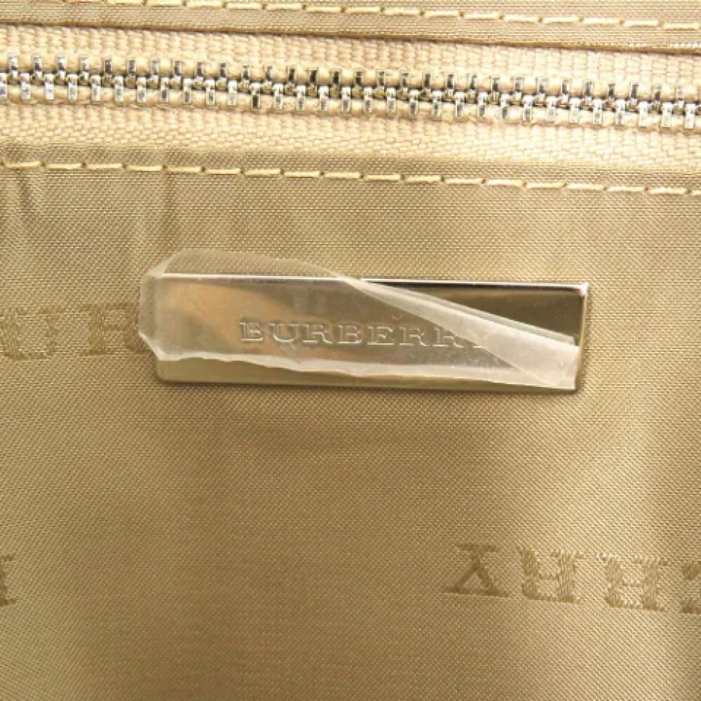 Burberry Vintage Pre-owned Canvas handbags Beige Dames