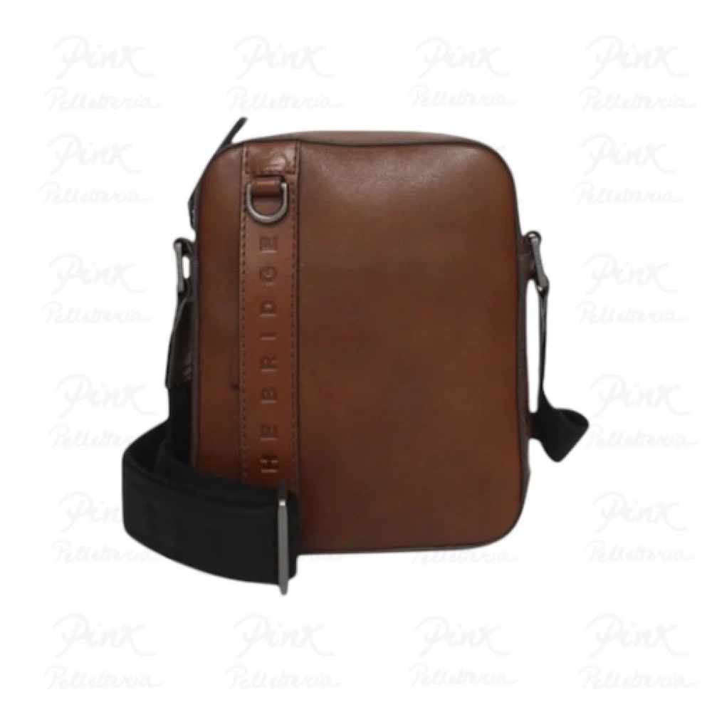 The Bridge Men's Brown Cross Body Messenger, One Size, Crossbody In Cuoio