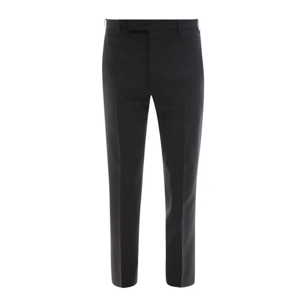 PT Torino Broek van zuivere wol met knoop- en ritssluiting Black Heren