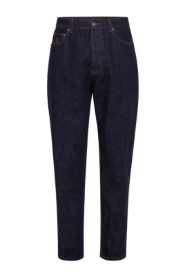 Indigo Blå Broderade Jeans