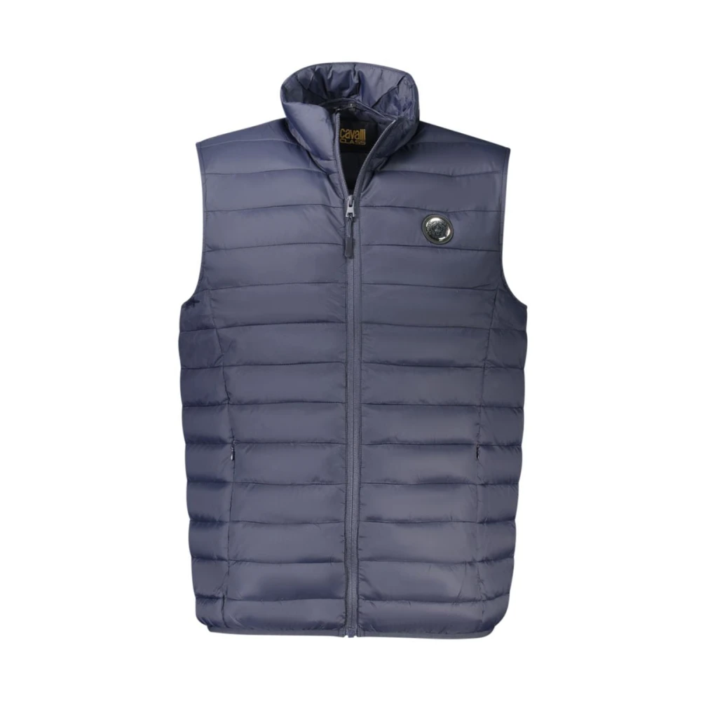 Cavalli Class Men's Blue Polyester Jacket - Waistcoats - S - Jackets