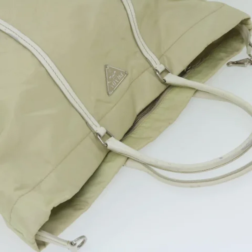 Prada Vintage Pre-owned Nylon totes White Dames