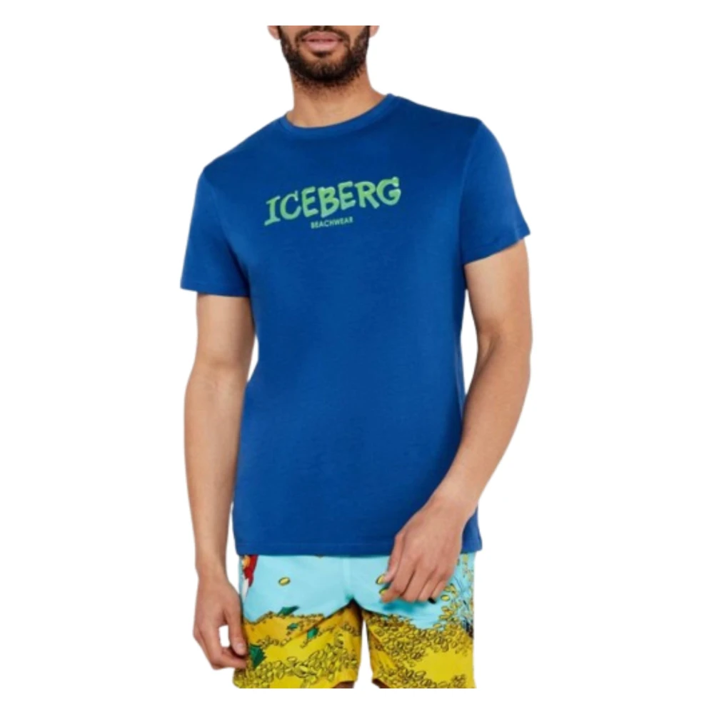 Iceberg - Tops > T-Shirts - Blue - Iceberg - Modalova