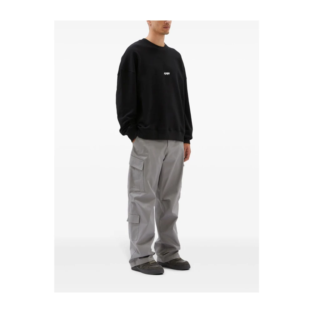 Msgm Casual Sweatshirt met 99C Design Black Heren