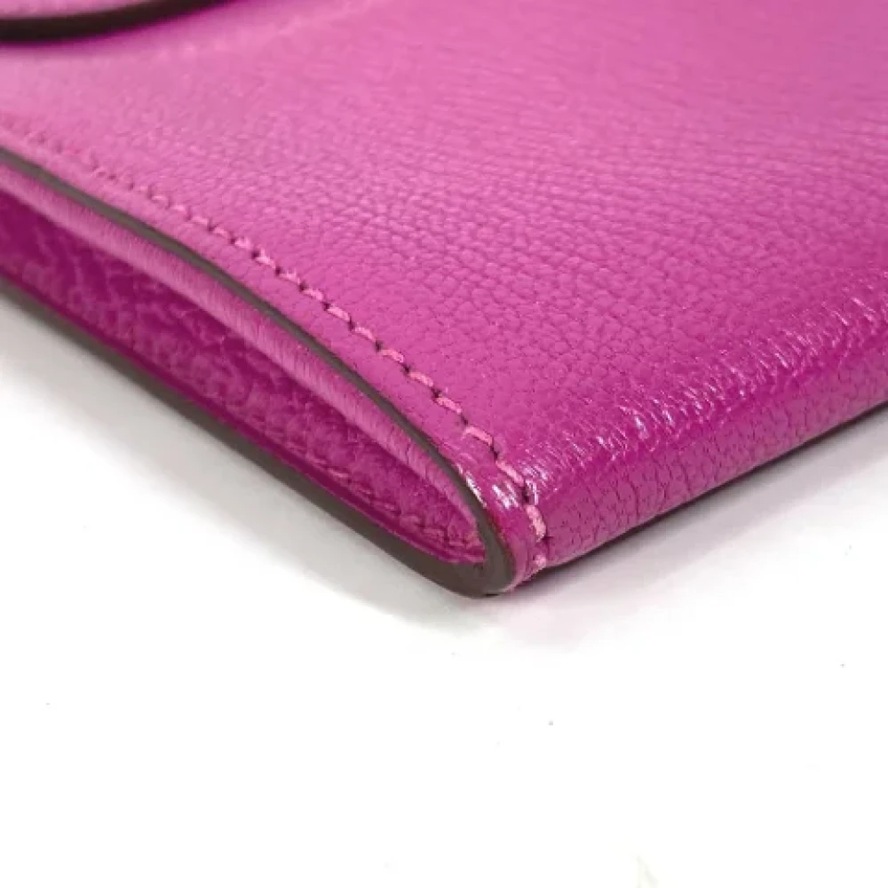 Hermès Vintage Pre-owned Leather clutches Purple Dames