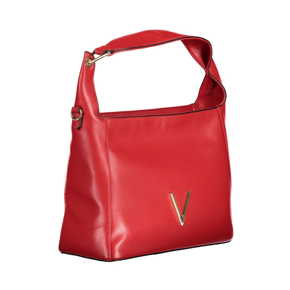 Valentino by Mario Valentino Rode polyethyleen schoudertas met verstelbare riem Red Dames