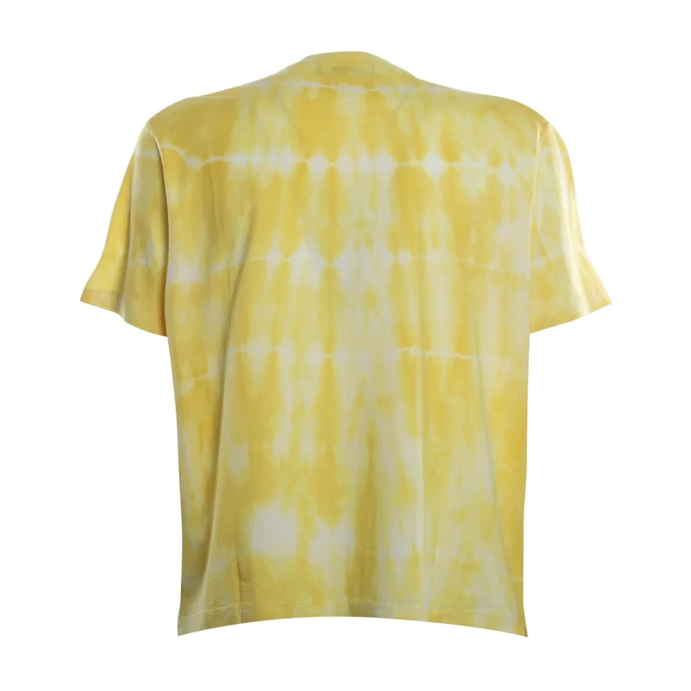 Dsquared2 Katoenen T-shirt Gemaakt in Italië Yellow Heren