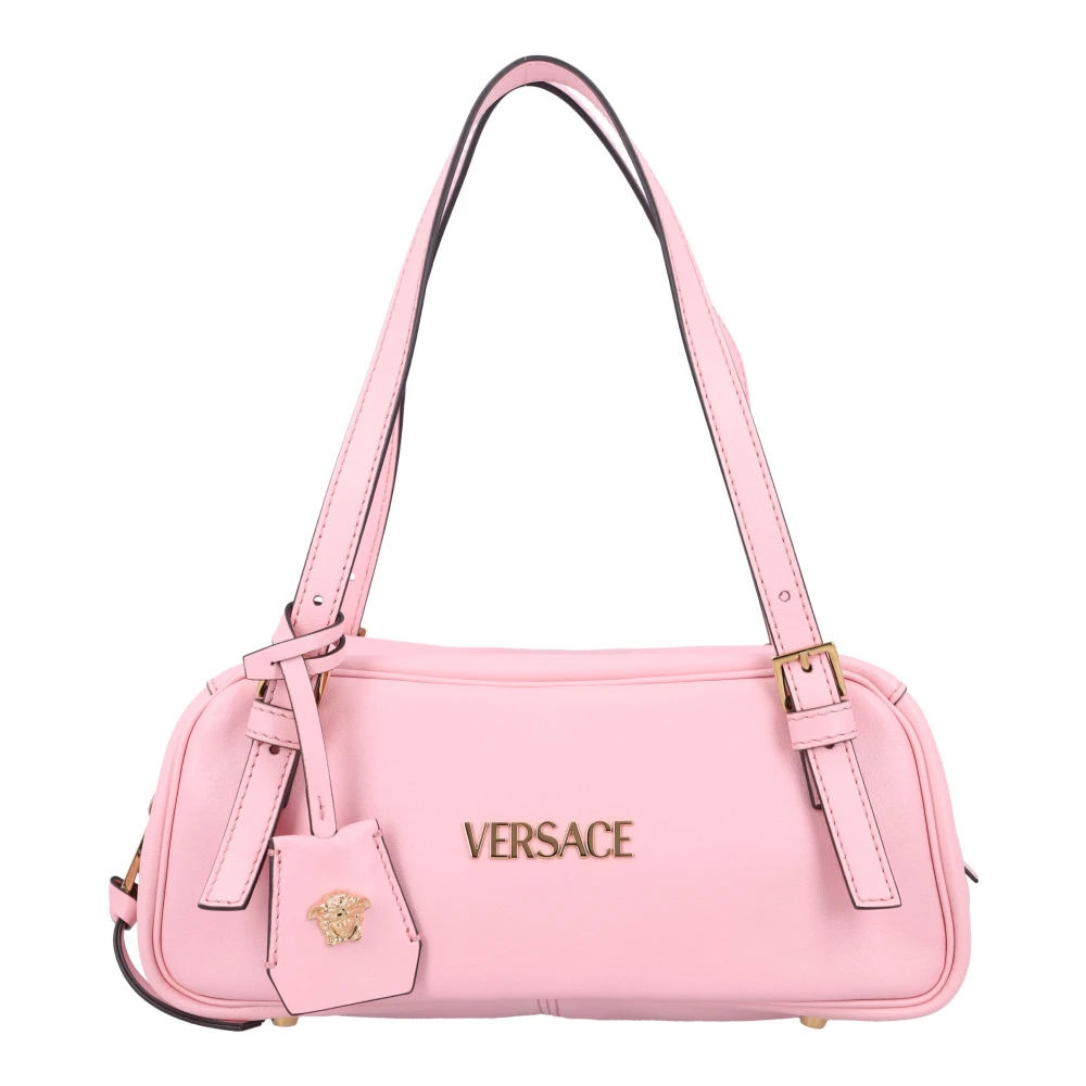 Versace Bowling Schoudertas met Strikdetail Pink Dames