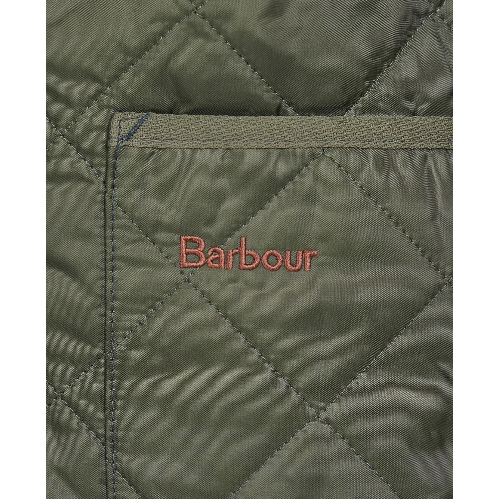 Barbour Gewatteerd vest met tartan voering Green Heren