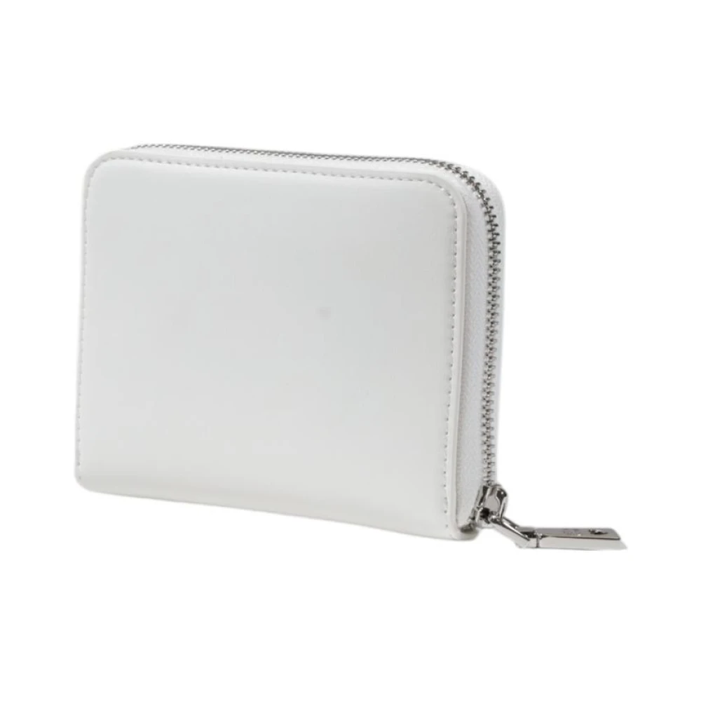 Love Moschino Stijlvolle Bedrukte Portemonnee met Ritssluiting White Dames