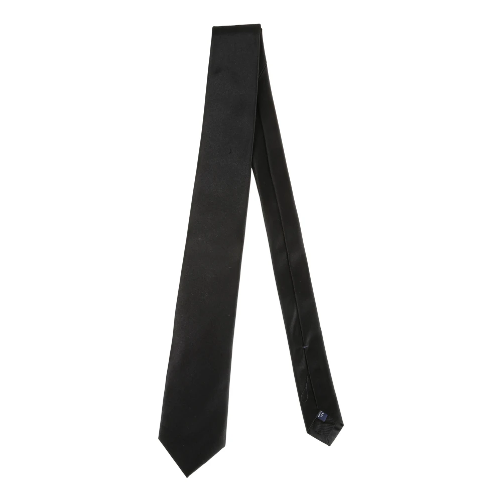 Errico Formicola Zijden Stropdas Black Heren