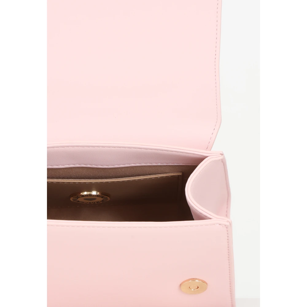 Love Moschino Roze handtas met metalen logo Pink Dames