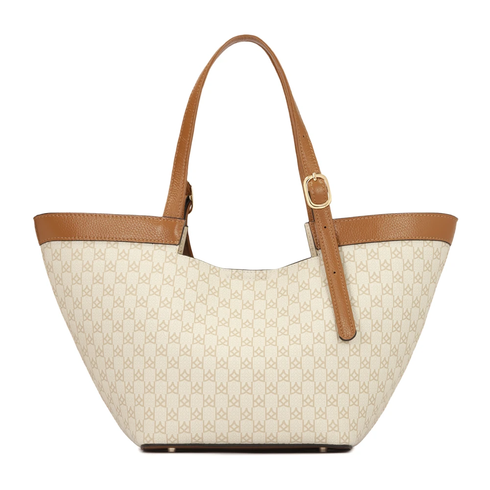 Kazar Grote Tote Tas met monogrammen Beige Dames