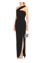 black-sleeveless-dress-with-side-vent