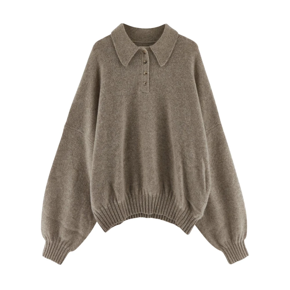 Khaite Luxe Cashmere Gebreid Beige Dames