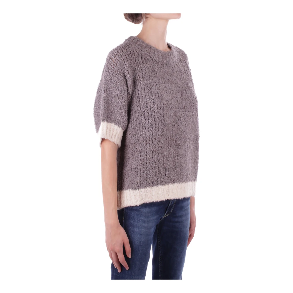 H2O Beige Trui met Geborduurde Details Beige Dames