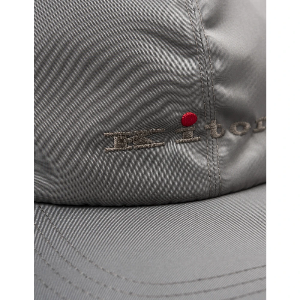 Kiton Groene Nylon Katoen Interieur Jas Green Heren