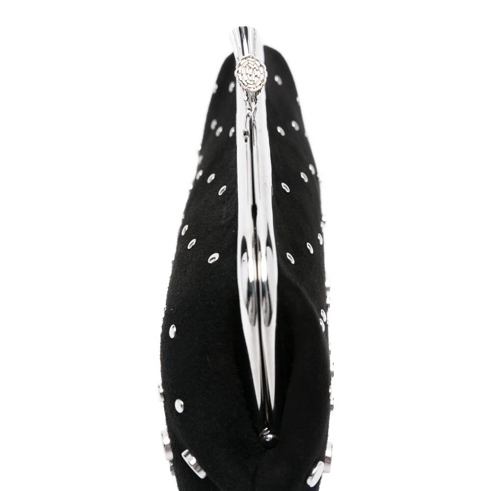 Anya Hindmarch Zwarte Kiss-Lock Schoudertas Black Dames