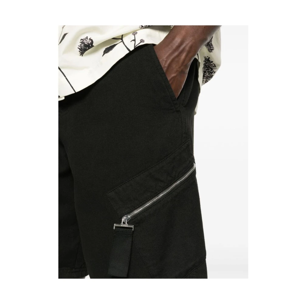 Jacquemus Zwarte Canvas Shorts Black Heren