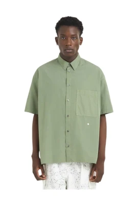 Poplin Stars Olive Skjorta