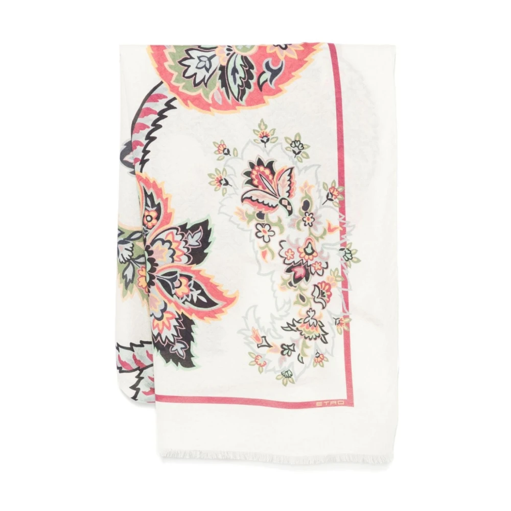 ETRO Gebloemd Jacquard Sjaal Wrap Multicolor Dames
