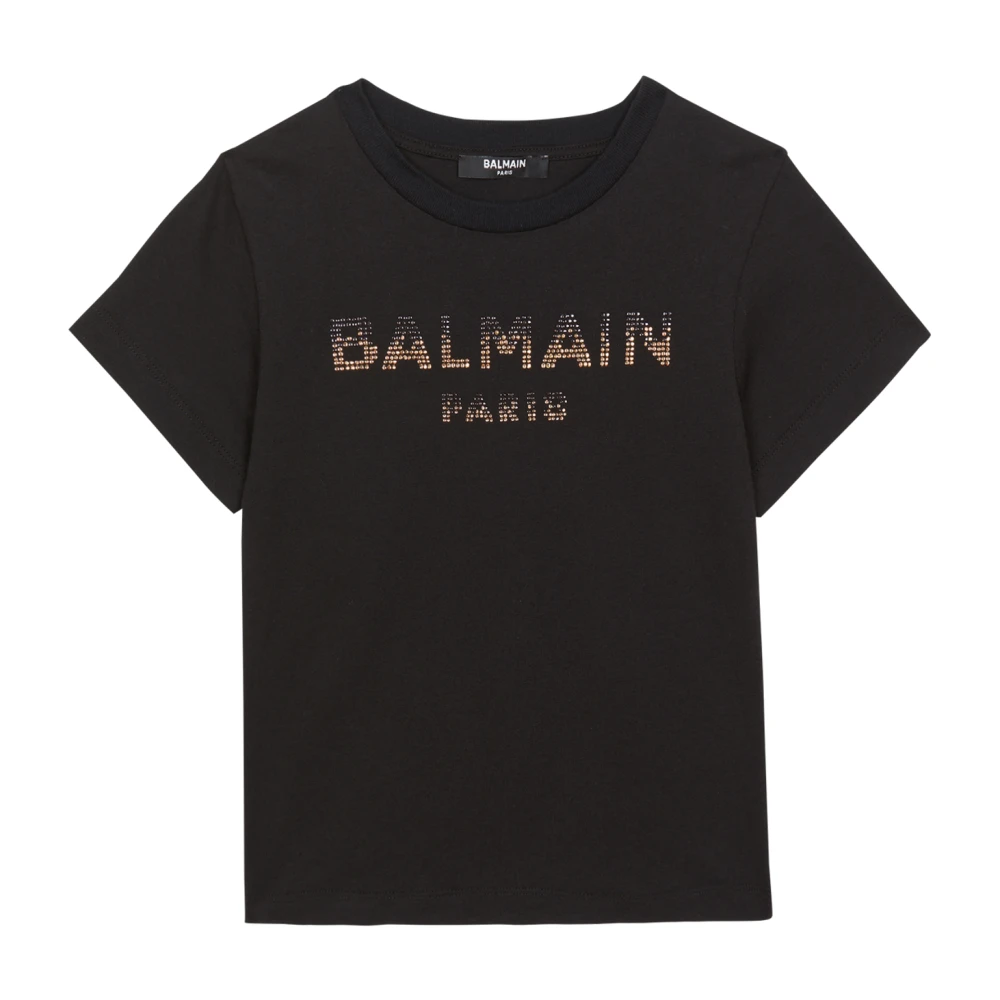 Balmain Paris T-shirt Black, Flicka