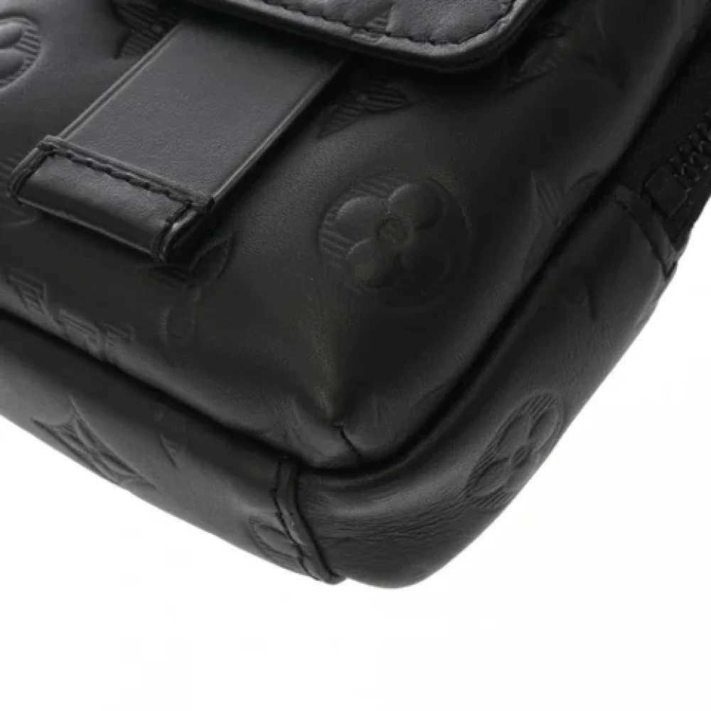 Louis Vuitton Vintage Pre-owned Leather shoulder-bags Black Dames