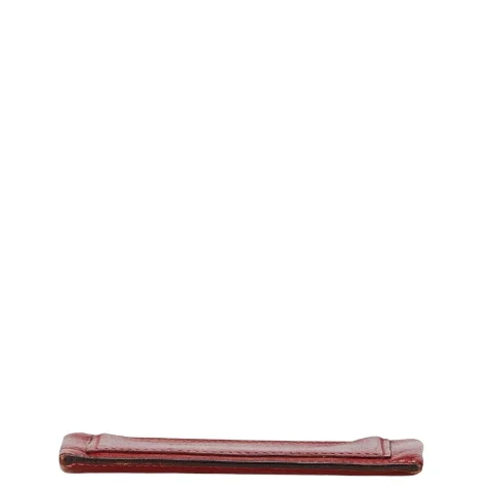 Hermès Vintage Pre-owned Leather wallets Red Dames