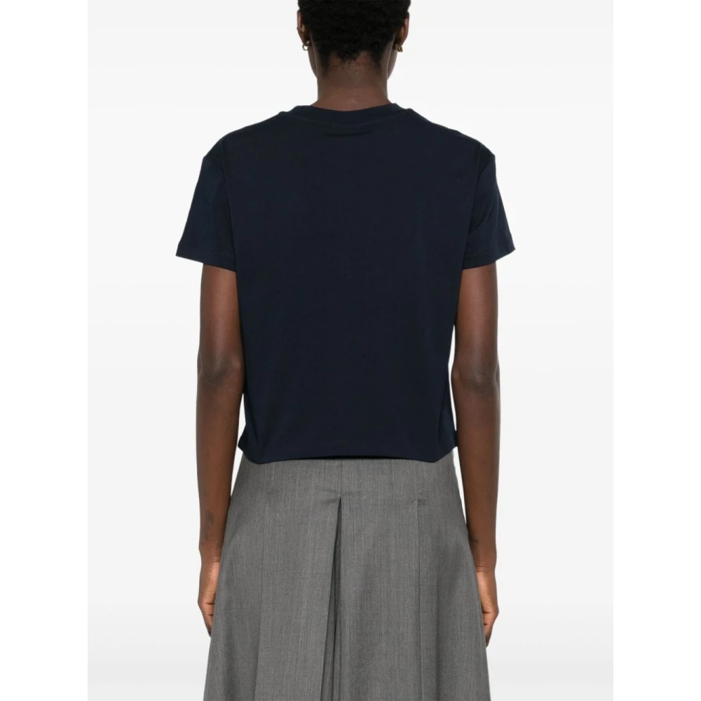 A.p.c. Geborduurd Rue Madame T-shirt Blue Dames