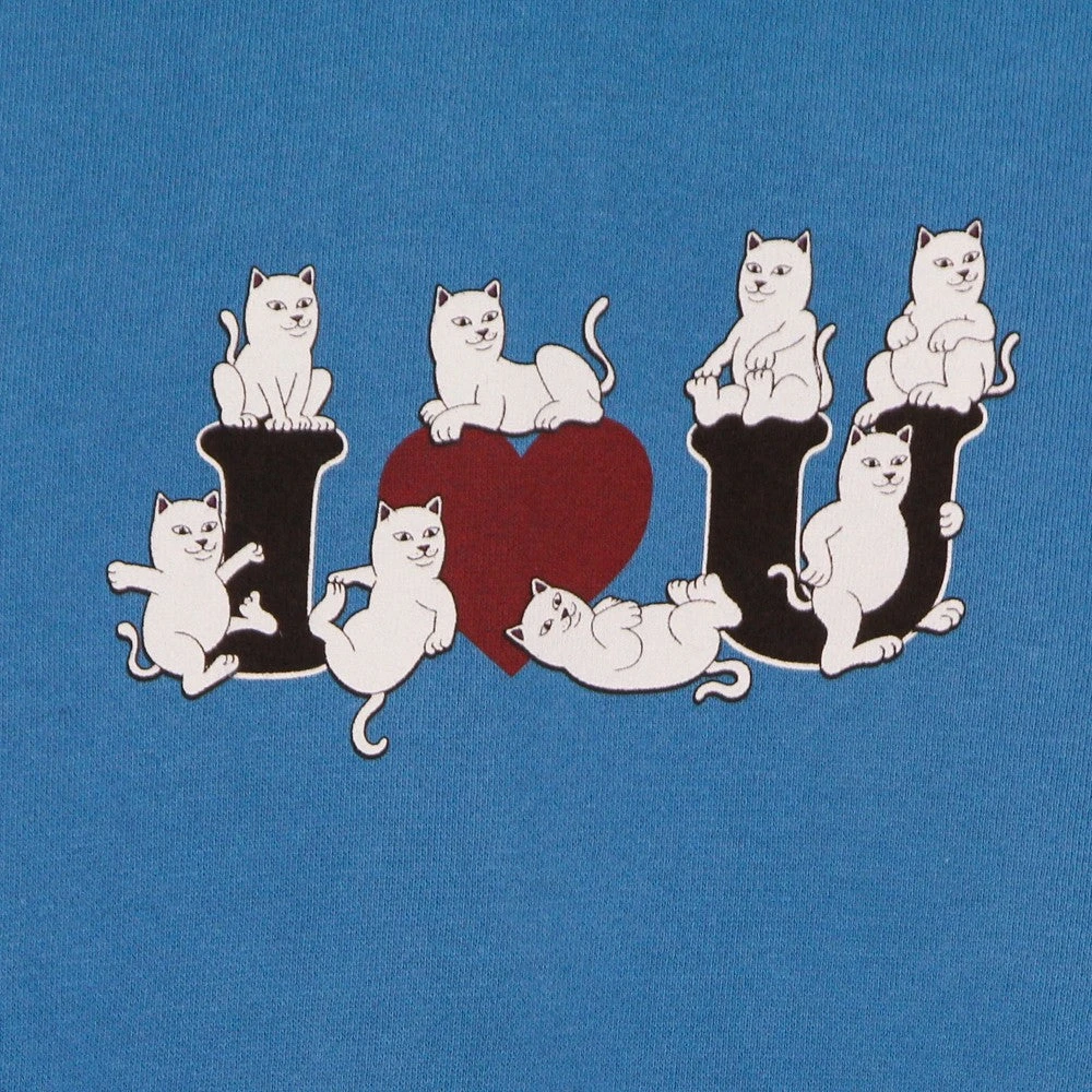 Ripndip Love U Azure Hoodie Lange Mouw Blue Heren