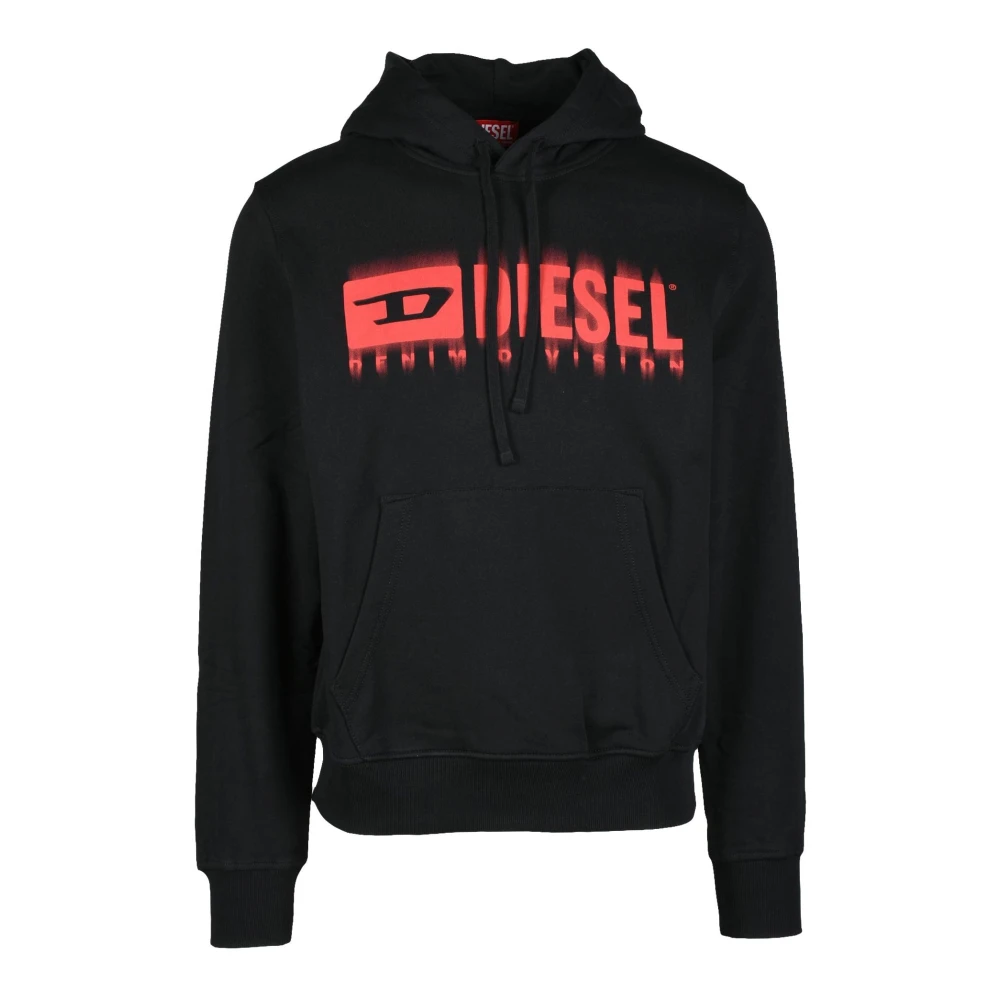 Diesel Katoenen Sweatshirt Black Heren