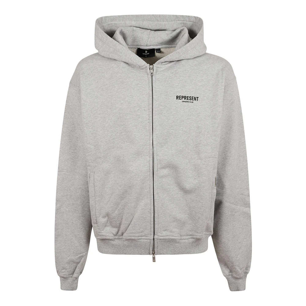 Club Zip Hoodie i Ash Grey