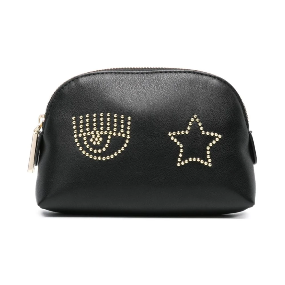 Chiara Ferragni Collection Zwarte tassen met Eye Star borduurwerk Black Dames
