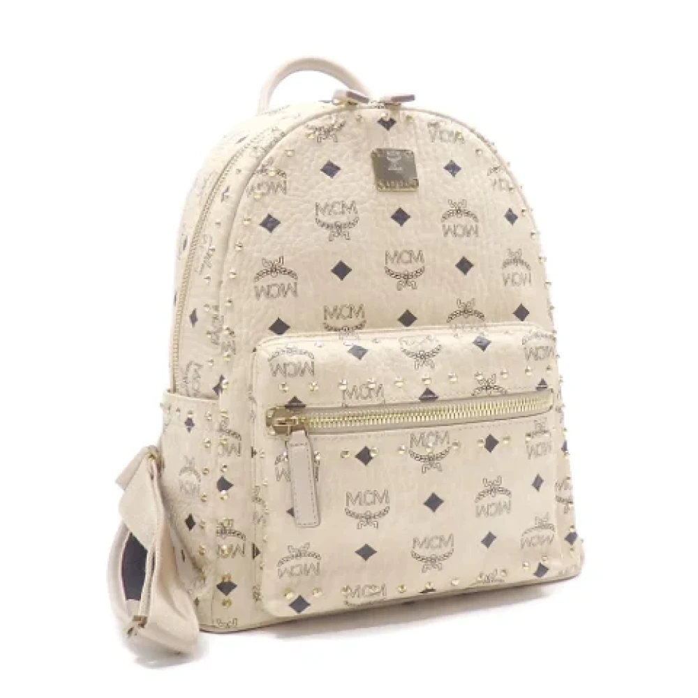 MCM Pre-owned Leather backpacks White Dames