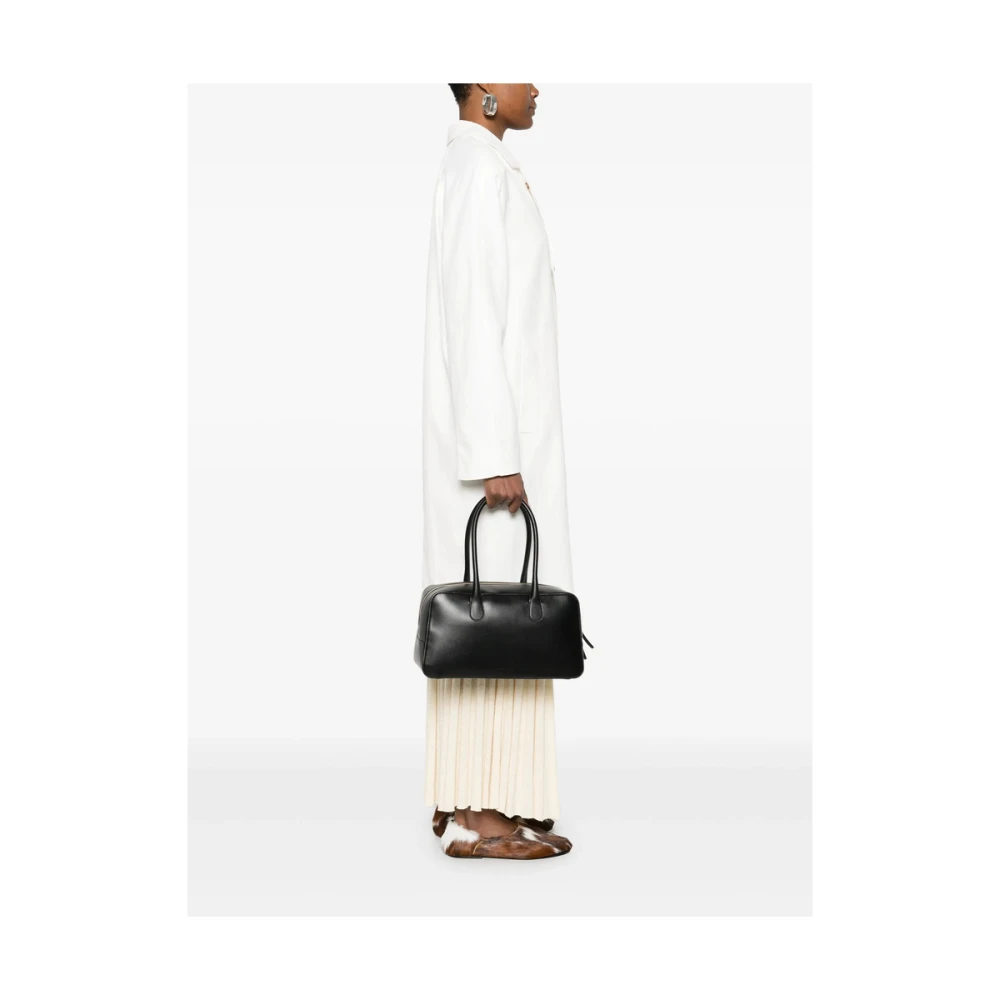 Loulou Studio Zwarte Rits Bovenhandvat Schoudertas Black Dames