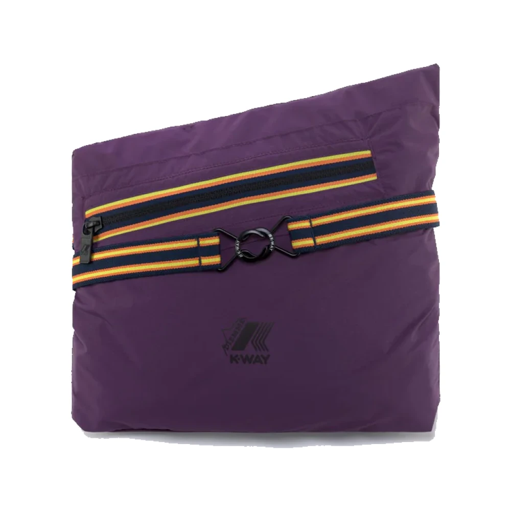 K-way Kleur Blok Waterdichte Jas Purple Heren