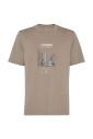 t-shirt-col-rond-marron-avec-impression