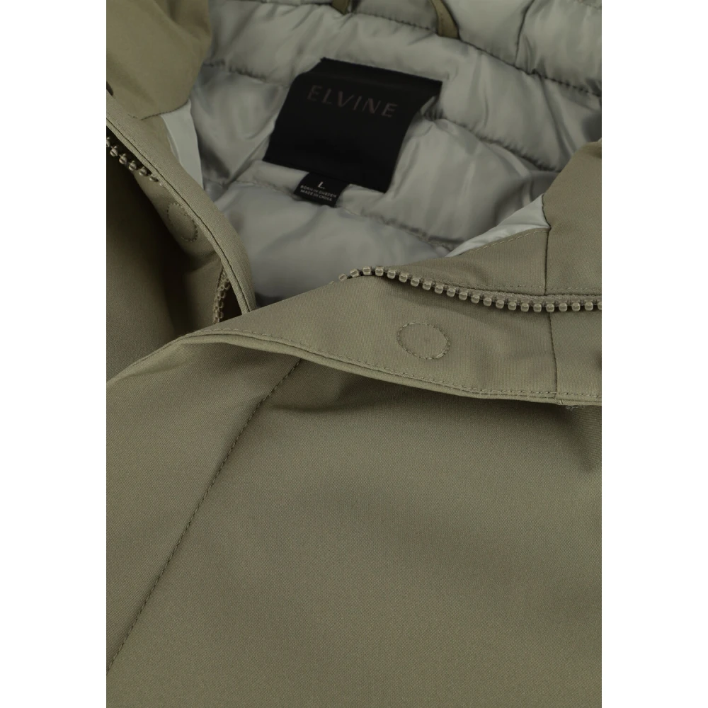 Elvine Groene Parka Jas voor Heren Green Heren
