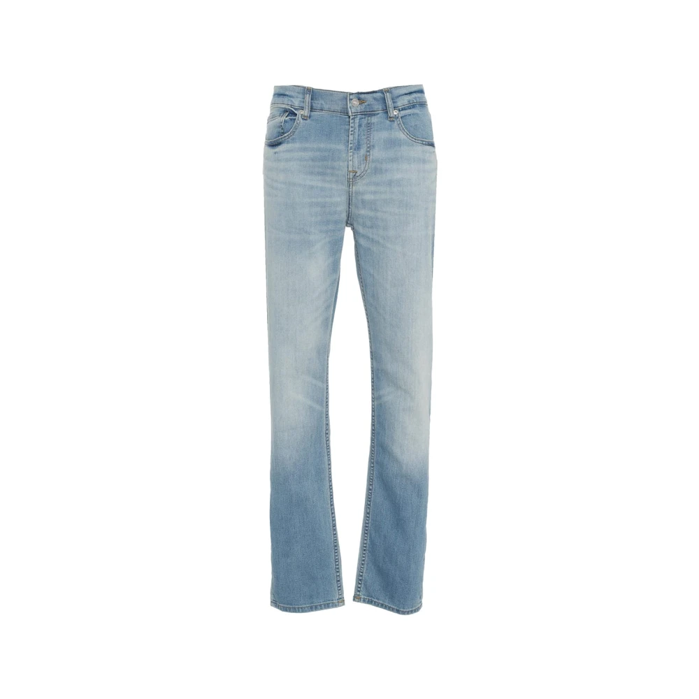 7 For All Mankind Blauwe Slimmy Jeans voor Mannen Blue Heren