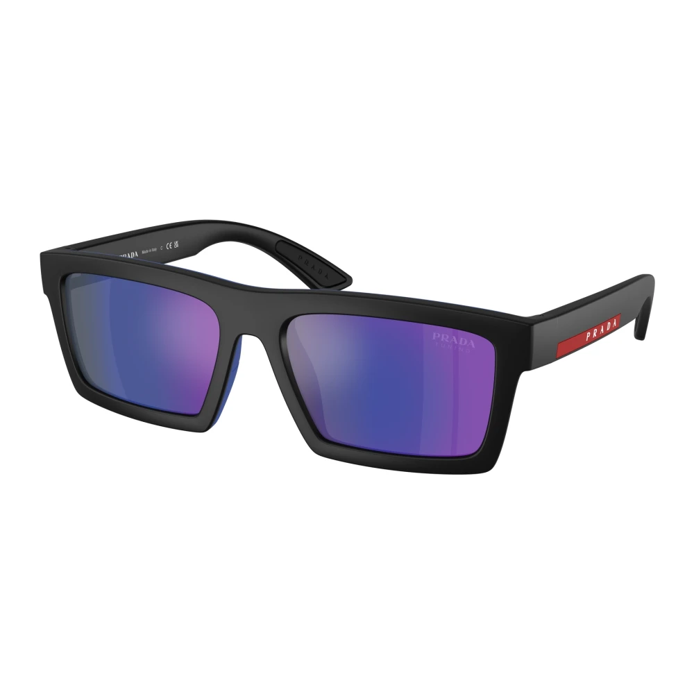 Prada Men's Black Sunglasses, 55 Mm, Sunglasses Linea Rossa