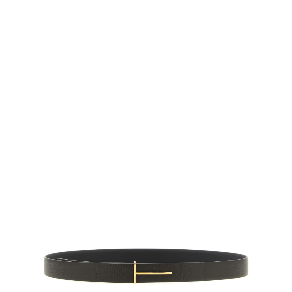 Tom Ford Multicolor Belts, Male, 105 Cm, Icon Grain Leather Reversible Belt