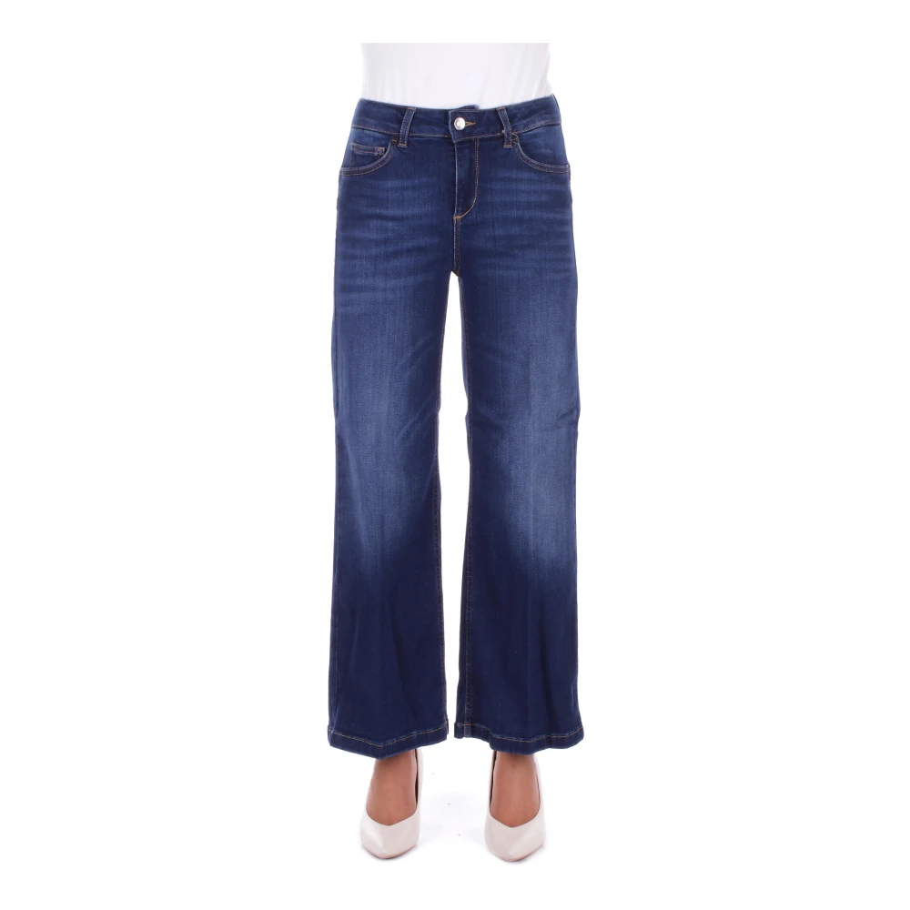 Liu Jo Blauwe Jeans met Logo Achterzak Blue Dames