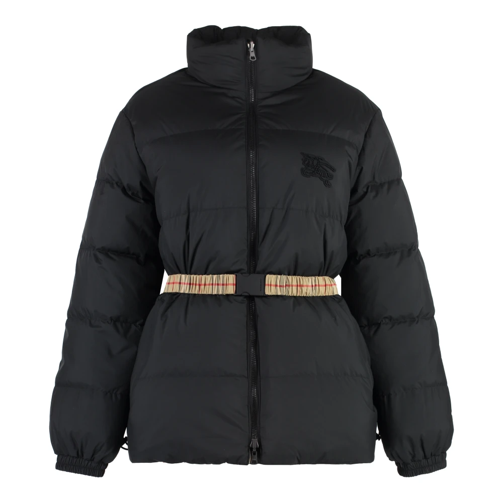 Burberry Omkeerbare gewatteerde jas met capuchon Black Dames