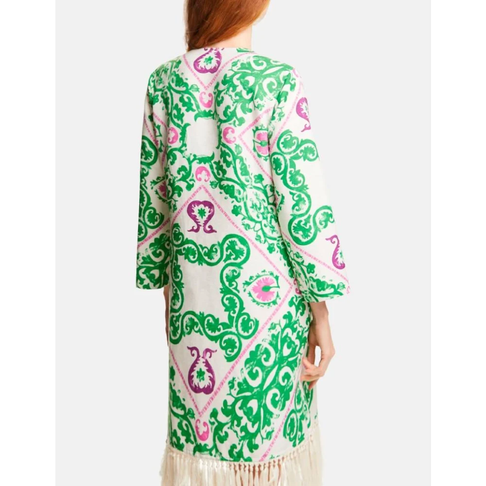 Carolina Herrera Bloementuin Print Zijden Jurk Multicolor Dames