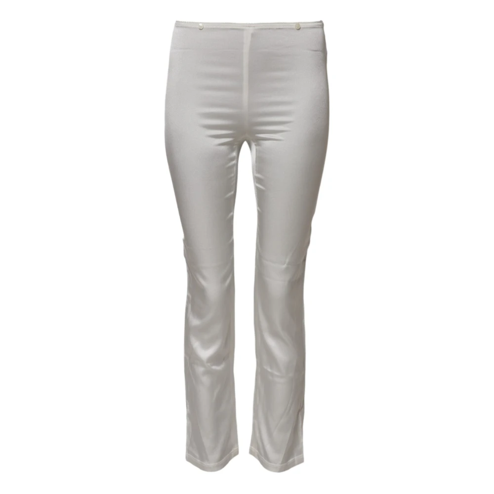 Dolce & Gabbana Women's White Slim-Fit Trousers, Xs, Tapered Trousers