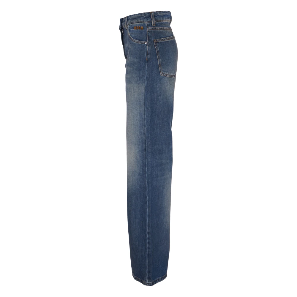 Msgm Stijlvolle Broek Blue Dames