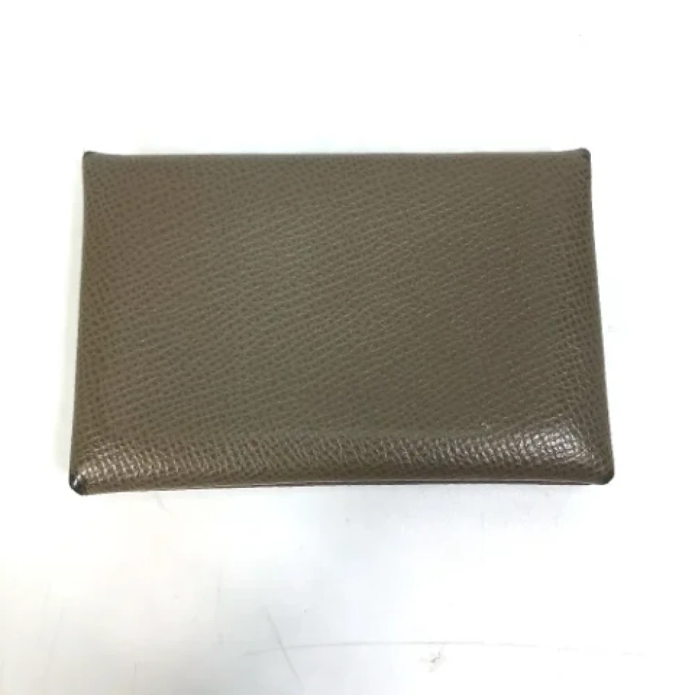 Hermès Vintage Pre-owned Leather home-office Gray Dames