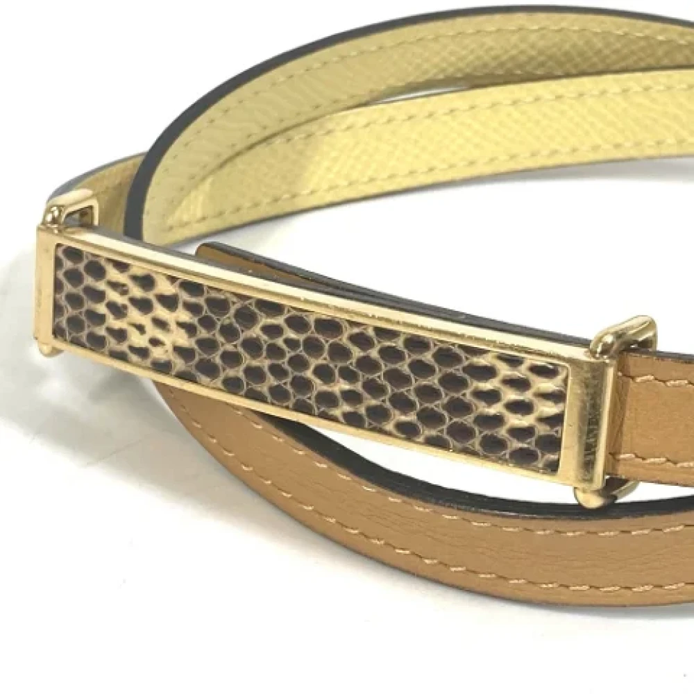 Hermès Vintage Pre-owned Leather belts Yellow Dames