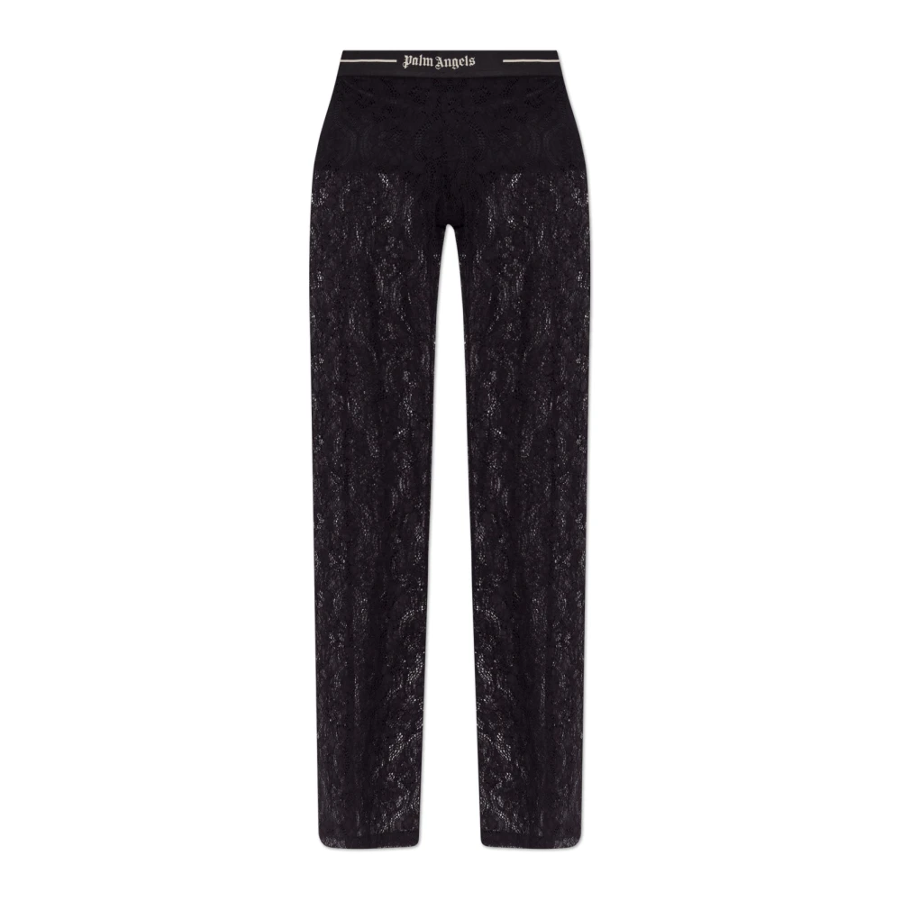 Palm Angels Donna Nero Pantaloni, S, New,